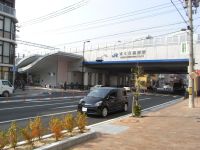 都市計画道路・建石線とＪＲさくら夙川駅（兵庫県　西宮市）