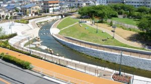 芦田川ふるさと広場「安全で親しみやすい川、みどり豊かな水辺空間」