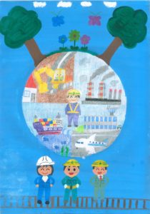 2025年度「土木の日」ポスター募集　【子供部門・入選】　大角 菜乃葉さん