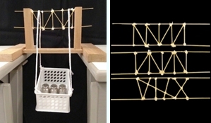 パスタとグルーガンで強いトラス橋を作ってみよう