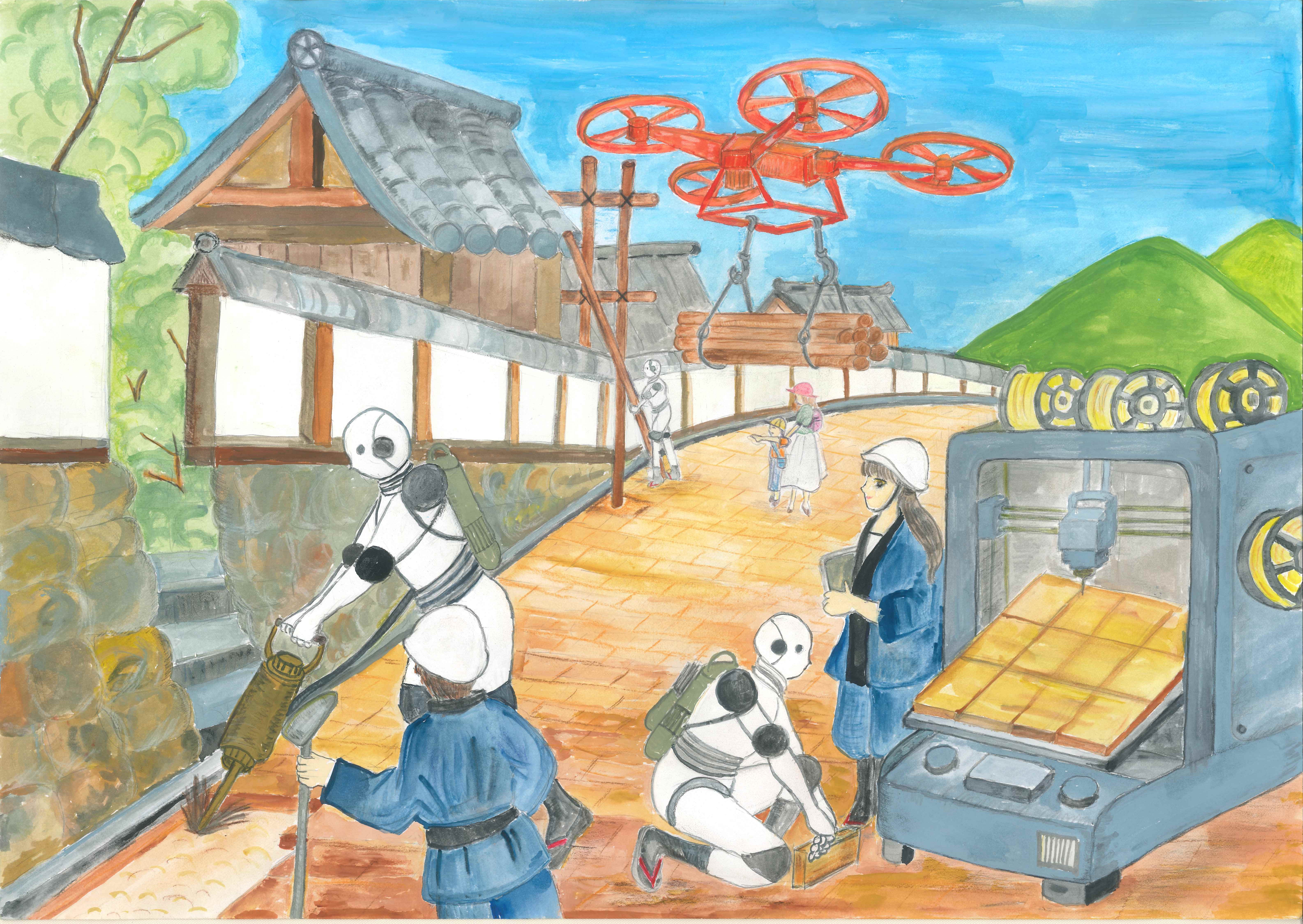 2026年度「土木の日」ポスター募集 【一般部門・入選】 金谷 有紗さん